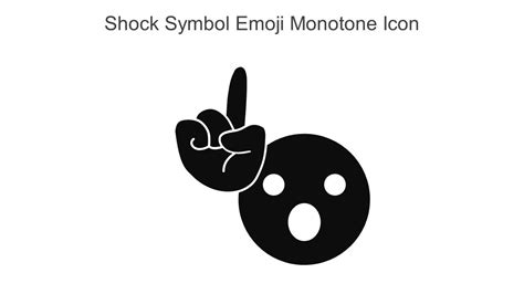 Shock Symbol Emoji Monotone Icon In Powerpoint Pptx Png And Editable