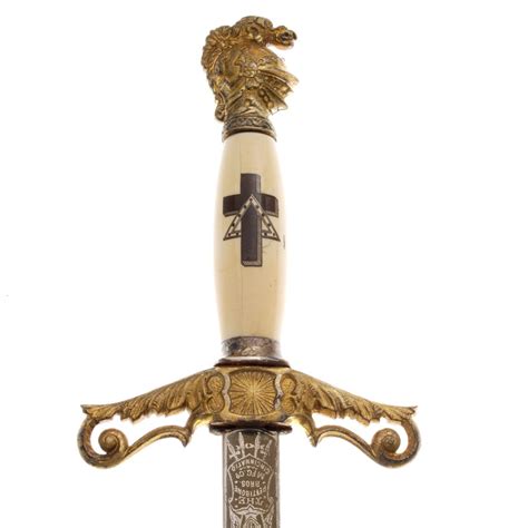 Masonic Knights Templar White Sword Ceremonial Sword Buy Collect