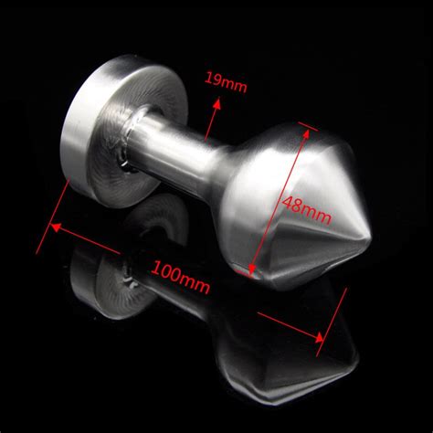 Stainless Steel Solid 650g Butt Plug Male Female Metal Heavy Anal Bead