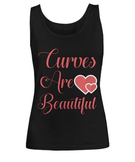 Curves Are Beautiful Womens Tank Top