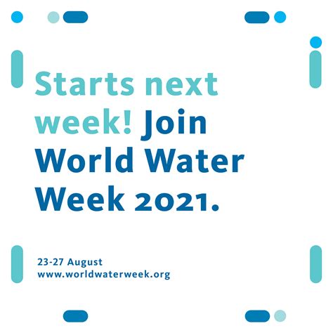 💧 World Water Week 2021 Begins Next Week Convened By Stockholm