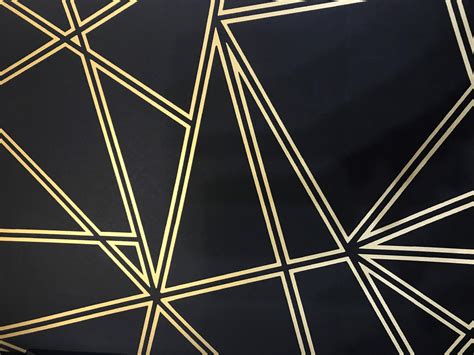 Paladium Geometric Wallpaper Black Gold Holden 90114