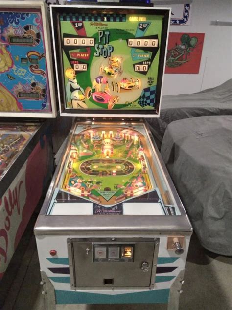 Pinball Backglass Replacement Before And After 1968 Williams Pit Stop