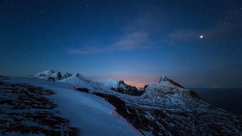 Fondos De Pantalla Paisaje Montañas Noche Naturaleza Cielo Nieve