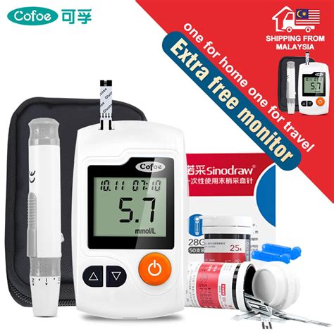 Extra Free Monitorcofoe Yili Blood Glucose Monitor With Pcs Test