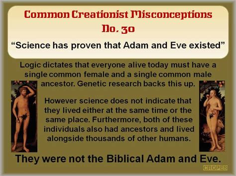 Creationist Misconceptions No 30 Adam And Eve Answers In Reason