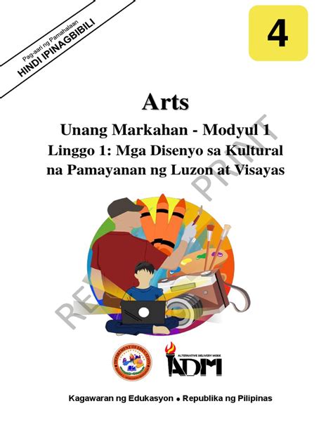 Arts4 Q1 Mod1 Kultural Na Pamayanan Ng Luzon At Visayas V5 Pdf