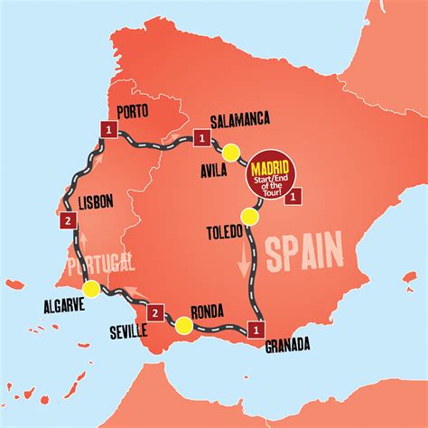 Click on the portugal and spain to view it full screen. Spain and Portugal Tour - Coach Tours from Madrid - Expat ...