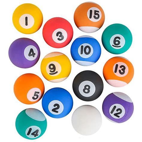 toys pool ball billiards theme 1 super bouncy ball balls pool games toy set 16 piece set