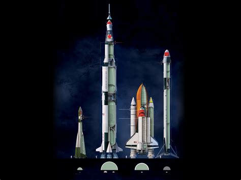 Graphic 60 Years Of Rockets Flown By Astronauts