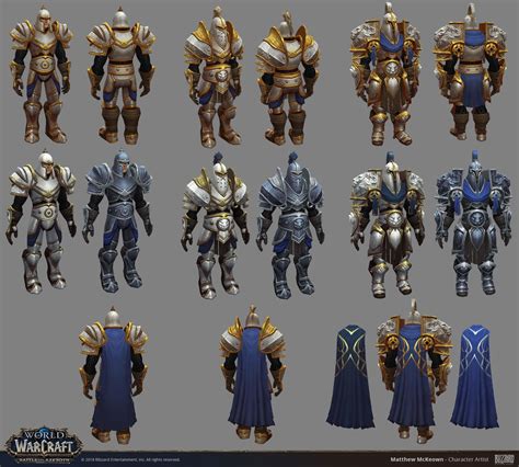 Artstation World Of Warcraft Alliance Warfront Armor Matthew Mckeown World Of Warcraft Game