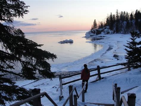 Winter Evening On Lake Superior Picture Of Lutsen Resort On Lake