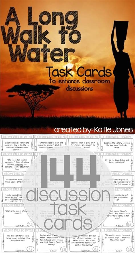 Our class is studying the novel a long walk to water. 144 task cards for A Long Walk to Water | Fourth Grade ...