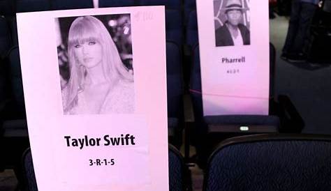 Seating chart for the 2013 American Music Awards, Taylor will be
