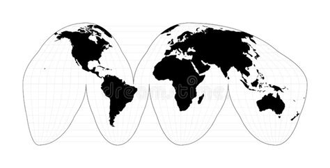 World Map With Latitude Lines Stock Vector Illustration Of August