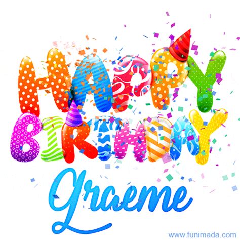 Happy Birthday Graeme Creative Personalized  With Name — Download