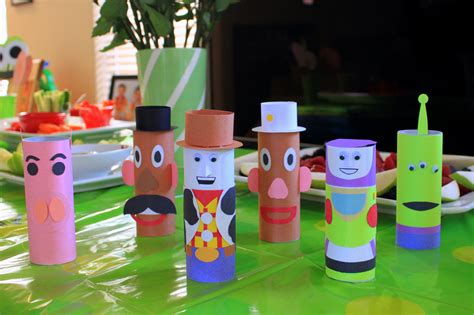 Toy Story Characters Made From Toilet Paper Rolls Construction Paper