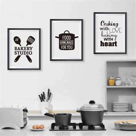 Cooking With Love Kitchen Room Decoration Quote Canvas Art Prints