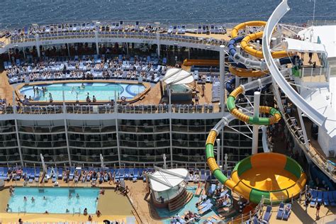 Someone taller than 6'2 will fit in the shower, but will likely have to duck to get his or her head under the running water. Aerial photos of Royal Caribbean's Harmony of the Seas | Royal Caribbean Blog