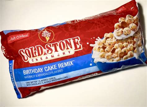Review Malt O Meal Cold Stone Creamery Birthday Cake Remix Cereal Junk Banter