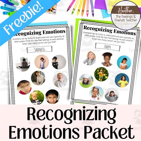 Recognizing Emotions Through Facial Expressions Free Activity By Teach