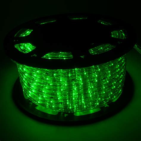 150ft 110v Green Led Rope Light 2wire Inoutdoor Home Decoration Party