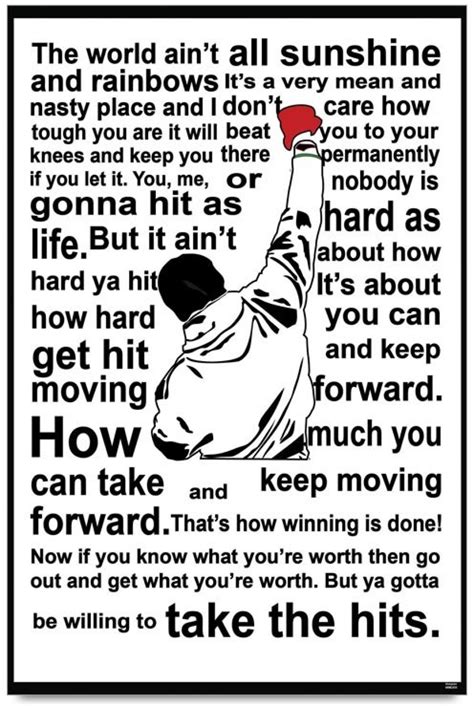 Looking for the best rocky balboa quotes? Bluegape Rocky Balboa Quote Photographic Paper - Quotes ...