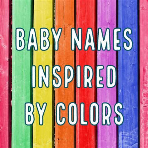 The Full Spectrum Of Unique Color Names For Babies In 2020 Color