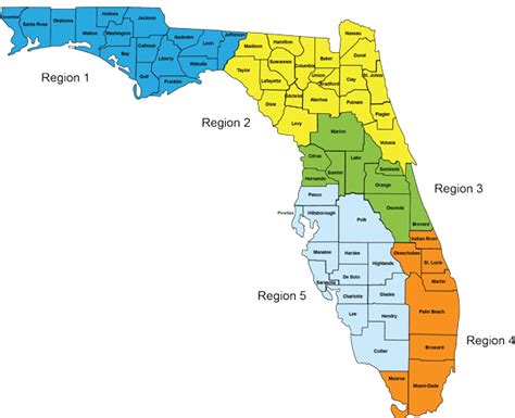 Florida Counseling Association Regions