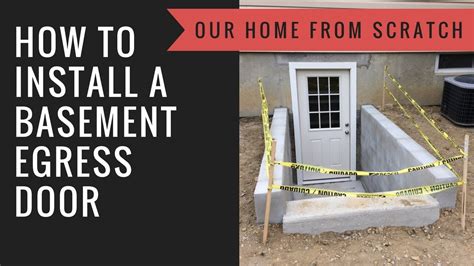 How To Install A Basement Egress Youtube