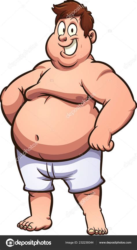 Fat Man Stock Vector Image By ©memoangeles 232239344