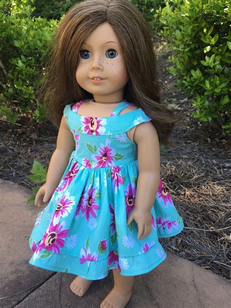 18 inch doll dress off shoulder doll dress pattern vintage etsy