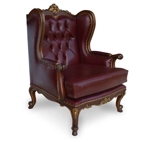 But they still in nice condition. Buy Antique Wingback Chair Tufted Leather Upholstery From Indonesia...