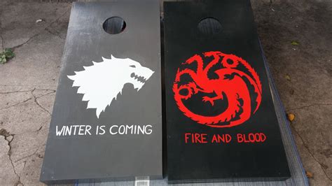 No Spoilers Debuted My Game Of Thrones Cornhole Set Over The Weekend