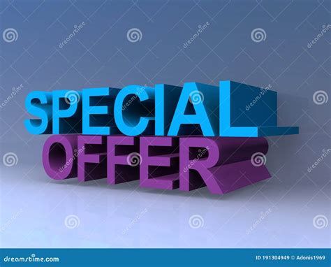 Special Offer On Blue Stock Illustration Illustration Of Advertising
