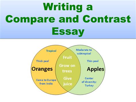 PPT - Writing a Compare and Contrast Essay PowerPoint Presentation ...