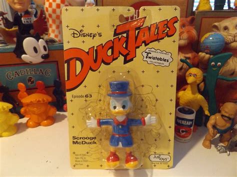 Vintage Disney Ducktales Uncle Scrooge Twistable Bendable Bend Em By