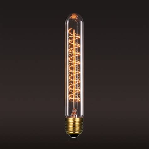 Edison E27 Long Tubular Light Bulb Edison Bulb By Lightwithshade