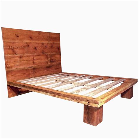 Platform Bed Reclaimed Wood Modern Contemporary Reclaimed Wood