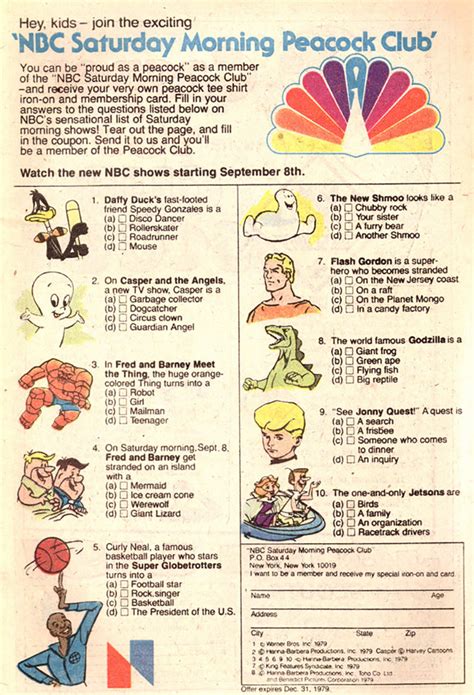 Metv proudly presents the weekend debut of saturday morning cartoons on january 2, 2021. Can you pass NBC's Saturday morning cartoons quiz from 1979?