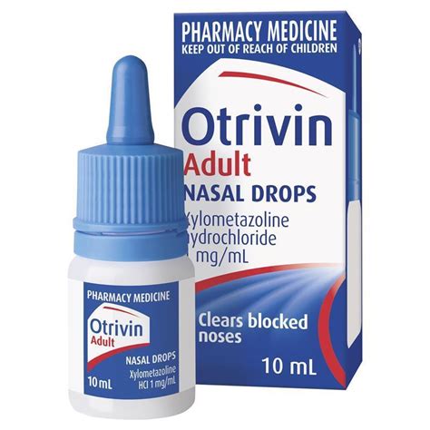 Buy Otrivin Nasal Drops Adult 10ml Online At Chemist Warehouse®