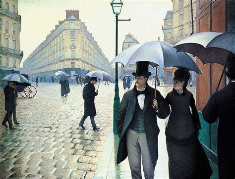 gustave caillebotte paris street rainy day 1877 impressionism art institute of chicago paris