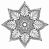 Images of Flower Mandala Stencil