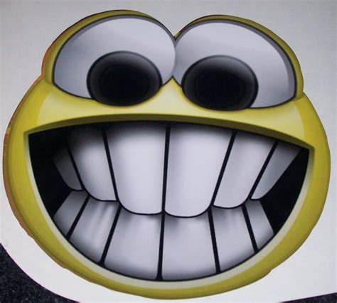 Big Eye Smiley Emoji Full Color Graphic Window Decal