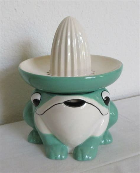 Senor Frog Ceramic Sage Green Reamer Juicer Ebay