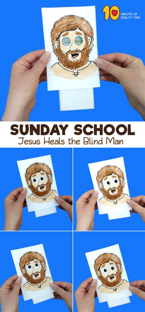 Jesus Heals The Blind Man Craft Sunday School Crafts For Kids Jesus