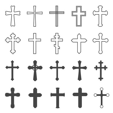 Christian Crosses Decorative Crucifix Religion Catholic Symbol Ortho