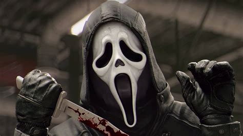 Download Terrifying Ghostface Entity From Scream Brandishing A Bloody