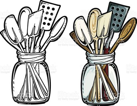 Kitchen Utensils Stock Illustration Download Image Now