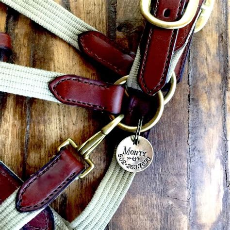 Bridle Halter Or Tack Tag Hand Stamped Personalized Tags Etsy